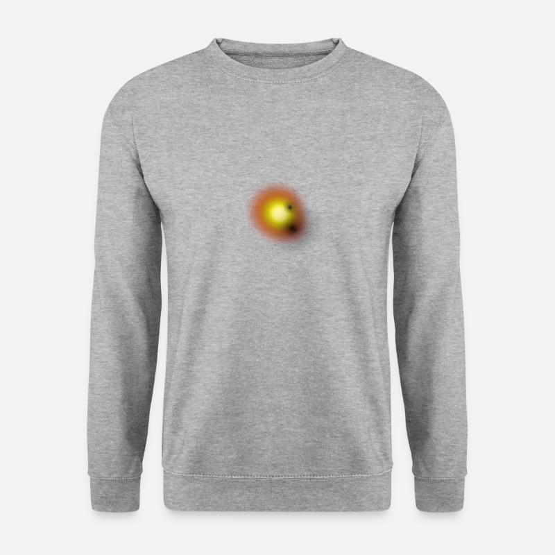 Sonne - Unisex Pullover - Weißgrau meliert