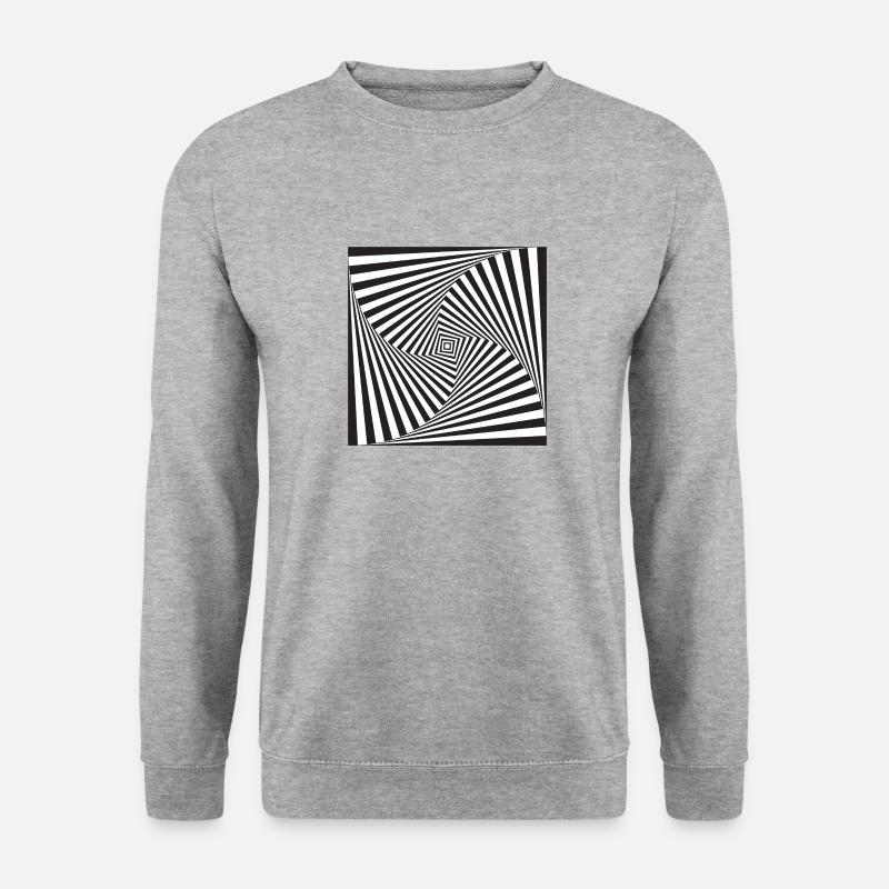 optical illusion - Unisex Sweatshirt - salt & pepper