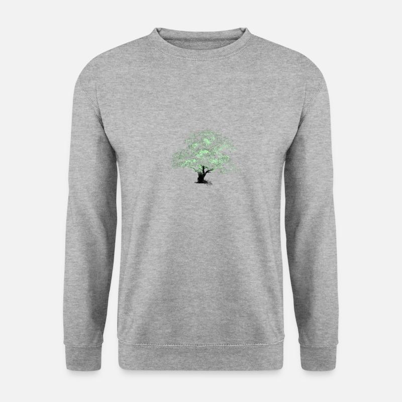 OAKtree - Unisex Pullover - Weißgrau meliert
