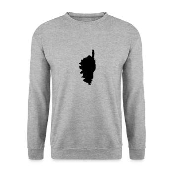 Korsika - Unisex Pullover - Weißgrau meliert - Vorne - Alina (178cm) & Michal (187cm)
