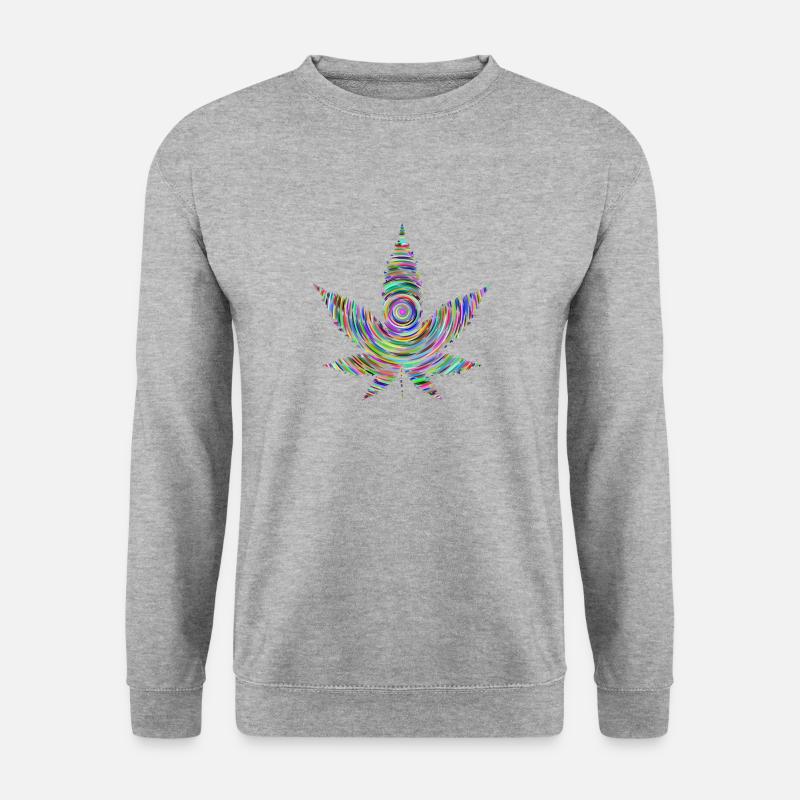 weed - Unisex Pullover - Weißgrau meliert