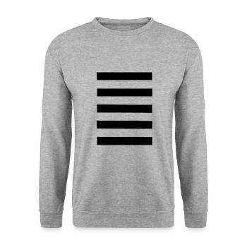 Stripes Stripe Fashion Trend Design - Unisex Sweatshirt - salt & pepper - Front - Alina (178cm) & Michal (187cm)