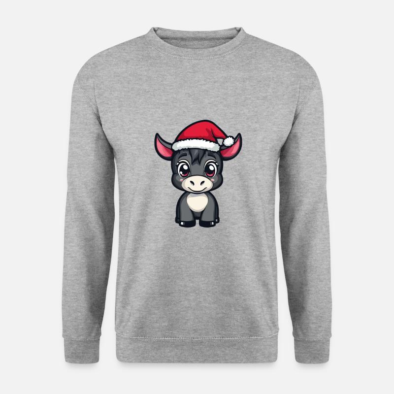 Âne Noël Mignon - Sweat-shirt Unisexe - gris chiné