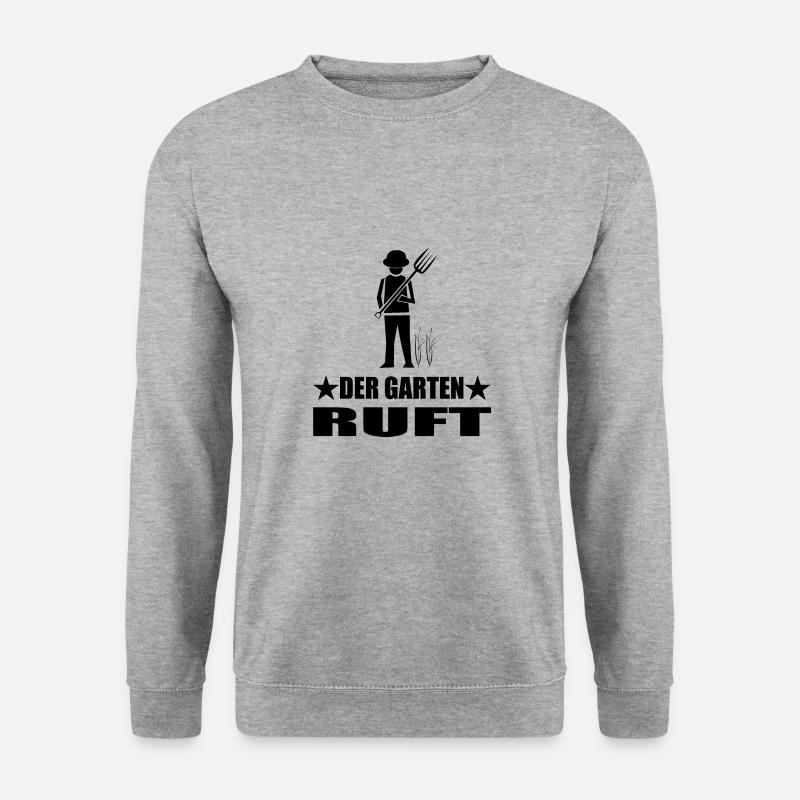 Garten - Unisex Pullover - Weißgrau meliert