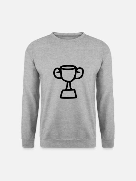 Trophy Drawing Winning Sketch Black - Unisex Sweatshirt - salt & pepper