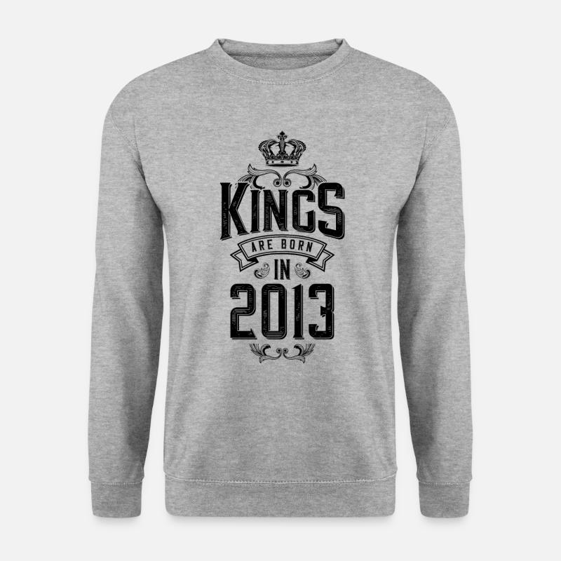 kings are born 2013 - Unisex Sweatshirt - salt & pepper