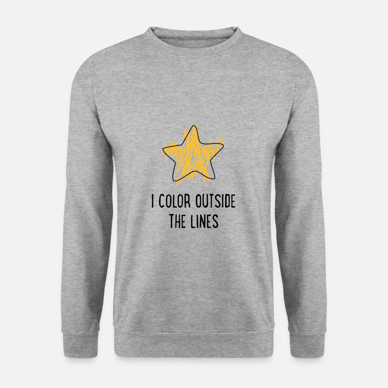 unangepasst - Unisex Pullover - Weißgrau meliert