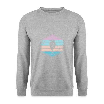 motorcycle - Unisex Sweatshirt - salt & pepper - Front - Alina (178cm) & Michal (187cm)