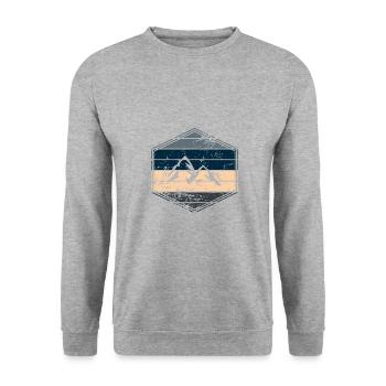 Berg - Sweat-shirt Unisexe - gris chiné - Devant - Alina (178cm) & Michal (187cm)