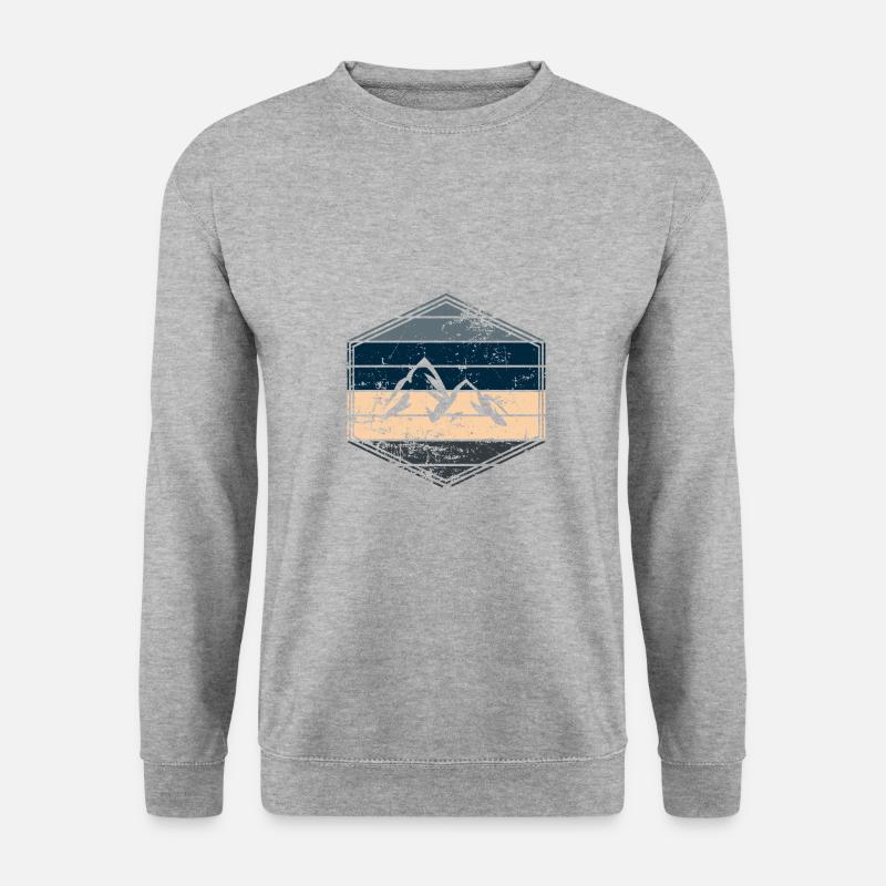 Berg - Unisex Pullover - Weißgrau meliert