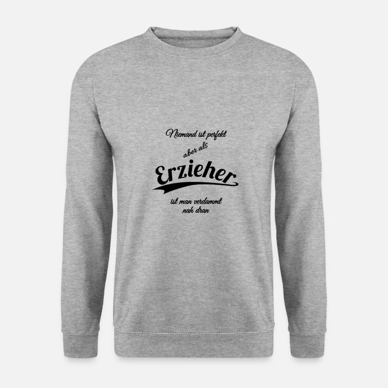 Erzieher - Unisex Pullover - Weißgrau meliert