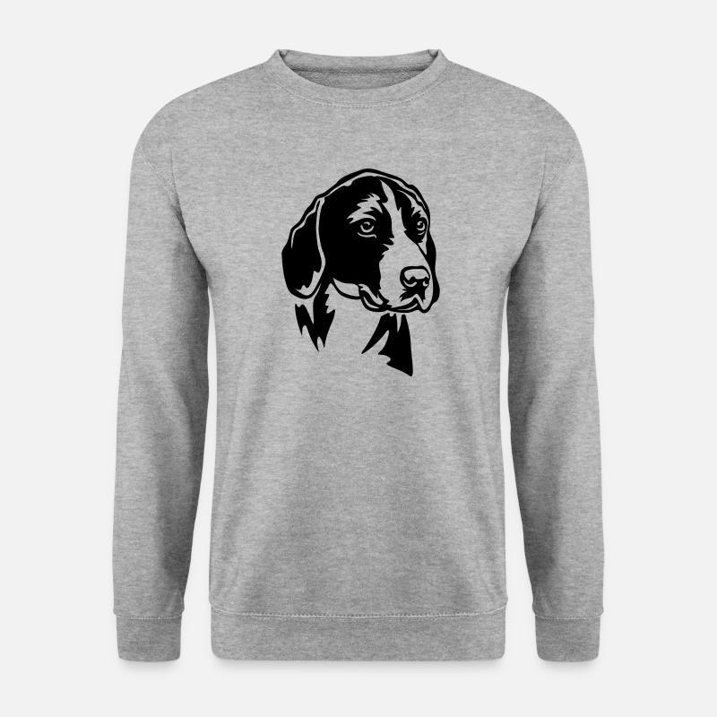 Hamiltonstövare Kopf - Unisex Pullover - Weißgrau meliert