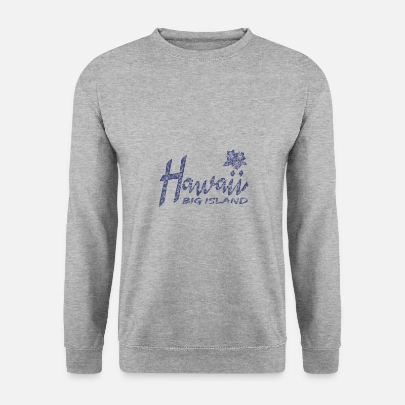 Hawaii Big Island - Unisex Pullover - Weißgrau meliert