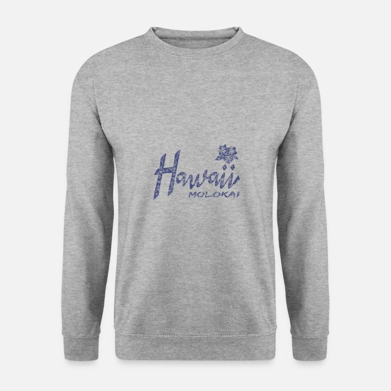 Hawaii Molokai - Unisex Pullover - Weißgrau meliert