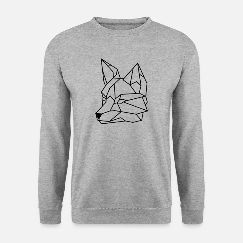 Foxhead - Unisex Pullover - Weißgrau meliert