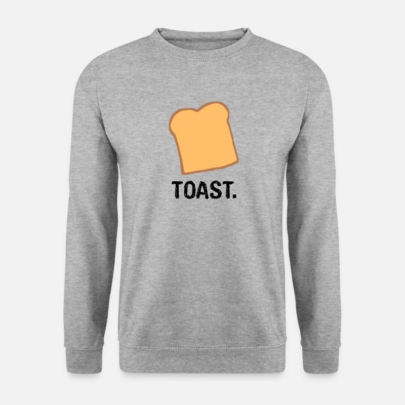 Toast. - Unisex Pullover - Weißgrau meliert