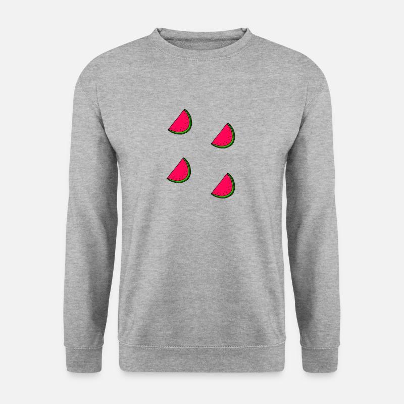 pastèques - Sweat-shirt Unisexe - gris chiné