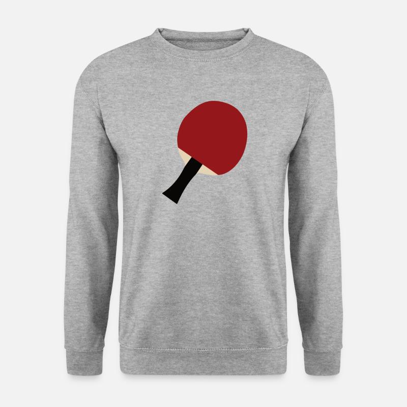 Tischtennisschläger - Unisex Pullover - Weißgrau meliert