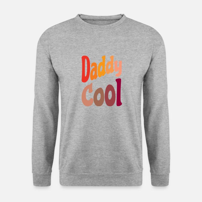 Vatertag - Daddy Cool - Unisex Pullover - Weißgrau meliert