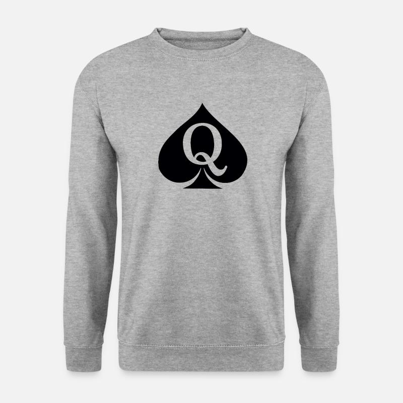 Queen of Spades - Unisex Pullover - Weißgrau meliert