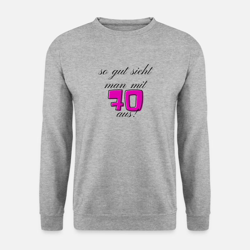 70th Birthday - Unisex Sweatshirt - salt & pepper