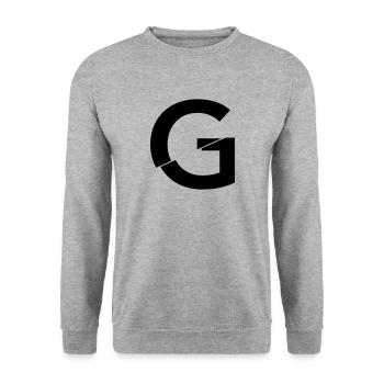 G broken - Unisex Sweatshirt - salt & pepper - Front - Alina (178cm) & Michal (187cm)