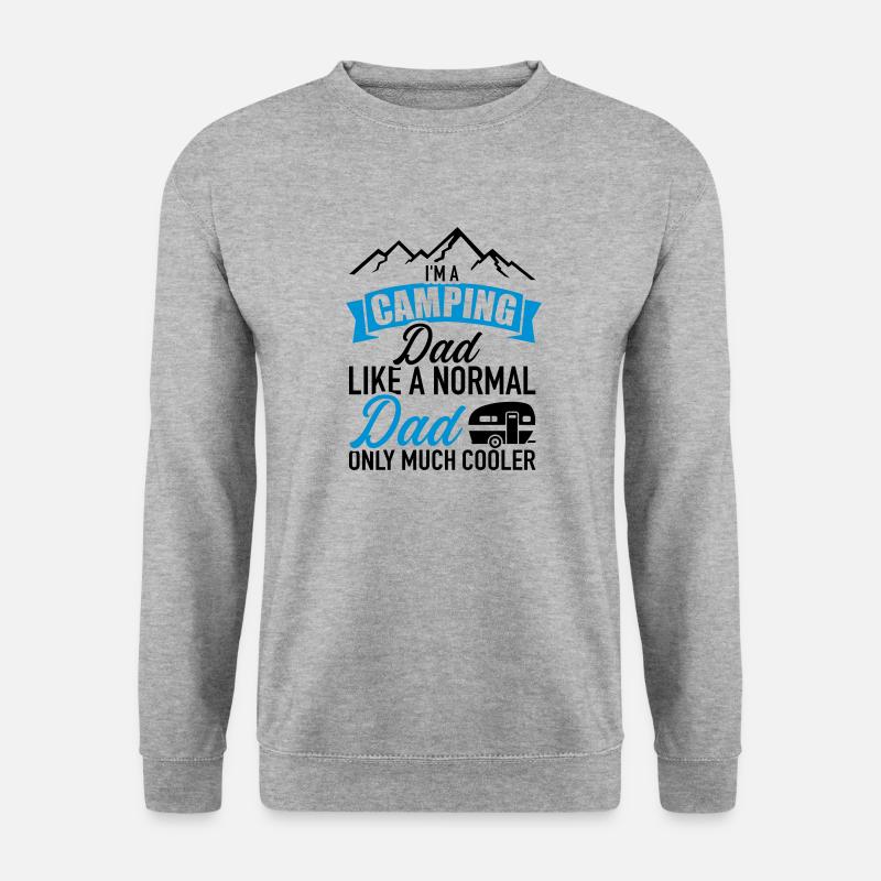 Wohnwagen - Unisex Pullover - Weißgrau meliert