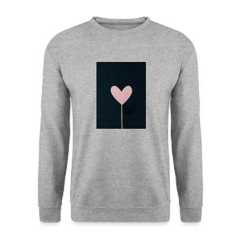 Untitled design 6 - Unisex Sweatshirt - salt & pepper - Front - Alina (178cm) & Michal (187cm)