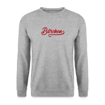 Bärchen Vintage - Sweat-shirt Unisexe - gris chiné - Devant - Alina (178cm) & Michal (187cm)
