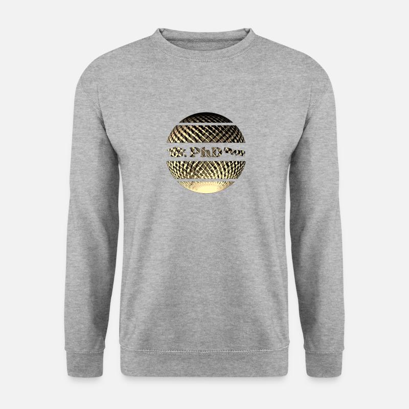 PhD - Doktorandenfeier - Unisex Pullover - Weißgrau meliert