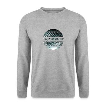 Hochzeit elegantes Partydesign - Unisex Pullover - Weißgrau meliert - Vorne - Alina (178cm) & Michal (187cm)