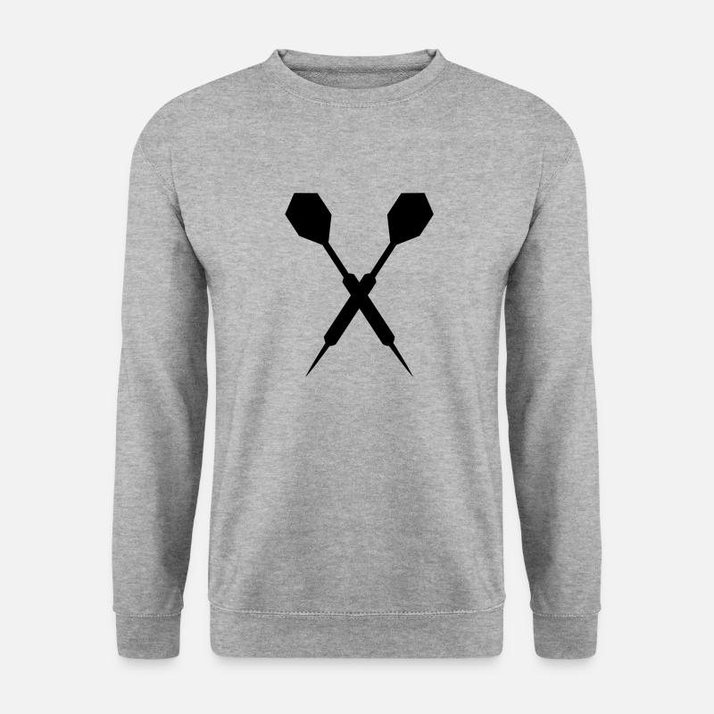 Dart - Unisex Pullover - Weißgrau meliert