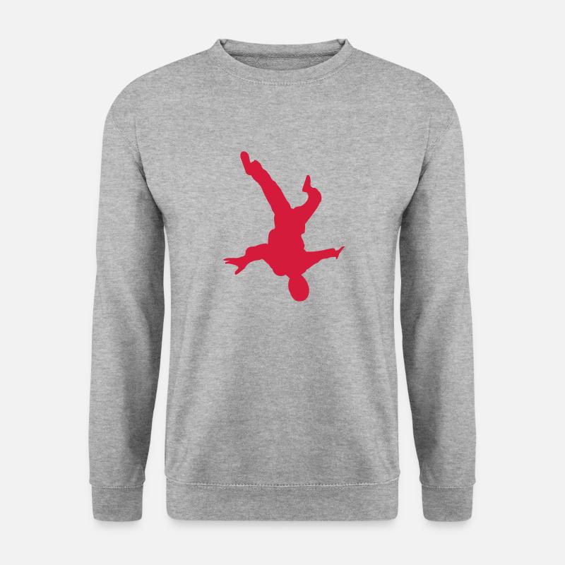 Freeflyer HeadDown - Unisex Pullover - Weißgrau meliert