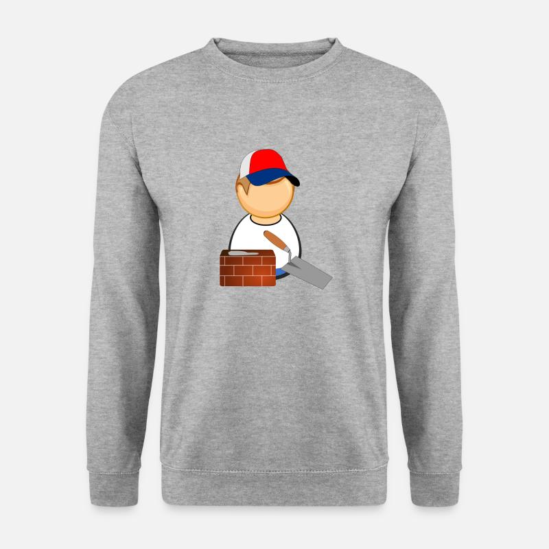 b2 - Unisex Pullover - Weißgrau meliert
