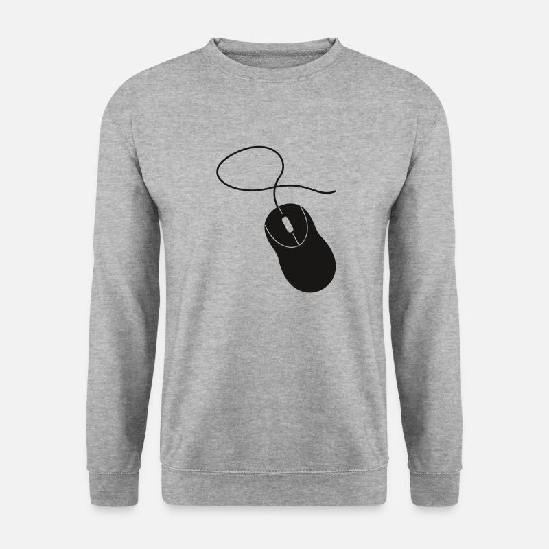 computer mouse - Unisex Sweatshirt - salt & pepper