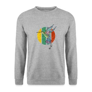 Humming-bird - Unisex Sweatshirt - salt & pepper - Front - Alina (178cm) & Michal (187cm)