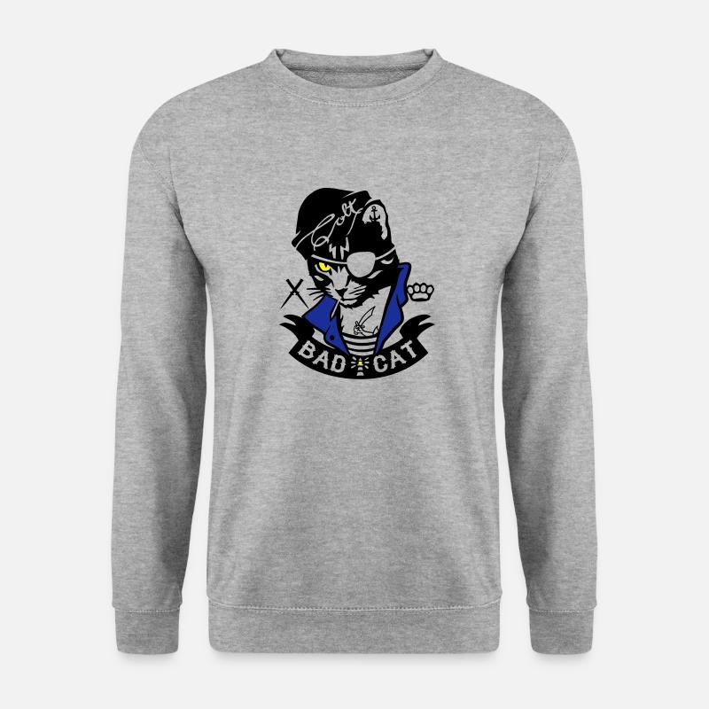 Bad Cat - SailorCat - Unisex Sweatshirt - salt & pepper
