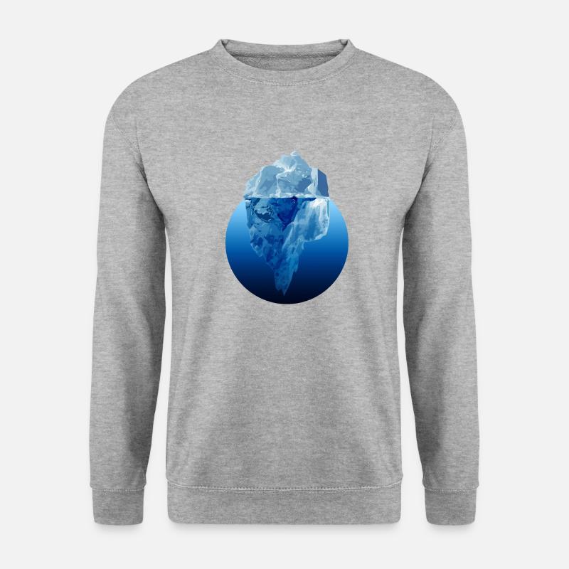 Eisberg - Unisex Pullover - Weißgrau meliert