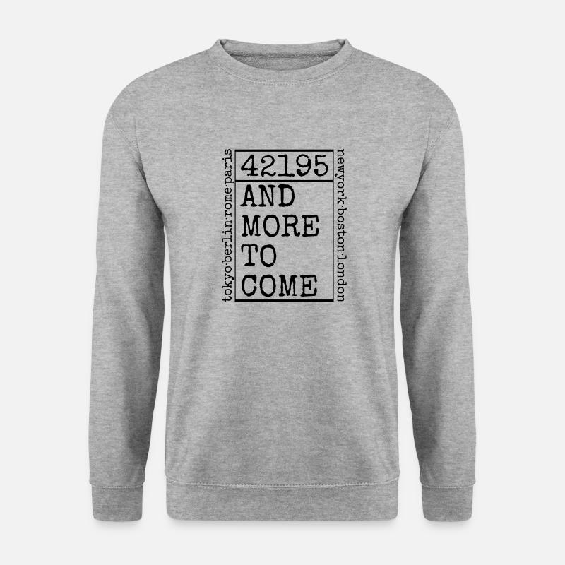 marathon - Unisex Pullover - Weißgrau meliert