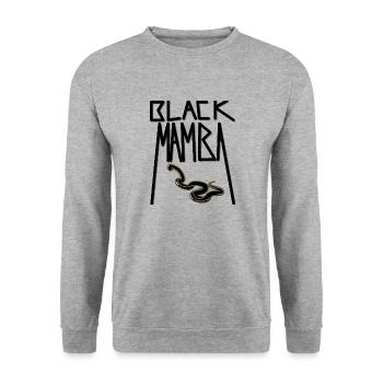 Morsure de serpent mamba noir - Sweat-shirt Unisexe - gris chiné - Devant - Alina (178cm) & Michal (187cm)