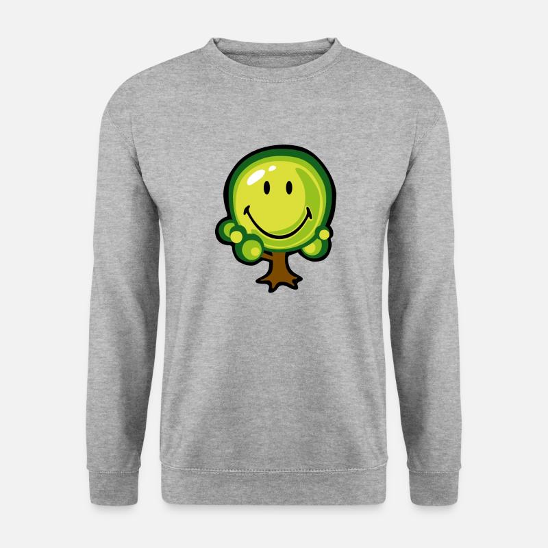 Smiley Oak Tree - Unisex Sweatshirt - salt & pepper