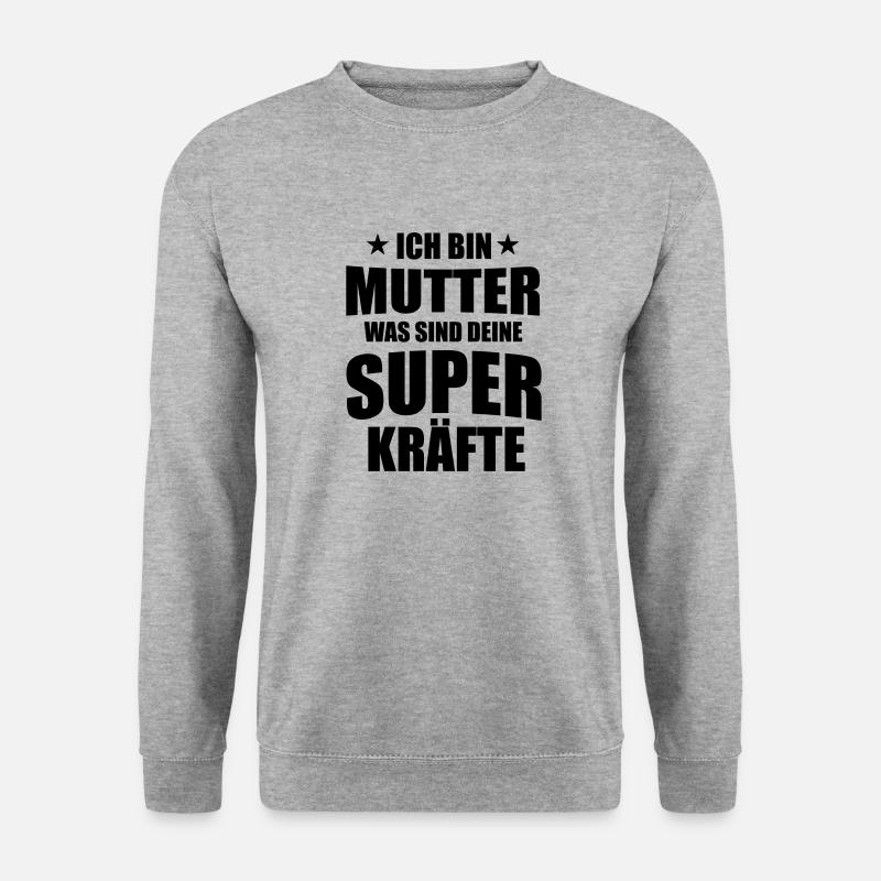 Mutter - Mom - Mother - Mutti - Unisex Pullover - Weißgrau meliert