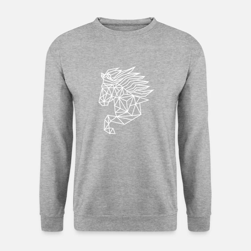 Isi geo white - Unisex Pullover - Weißgrau meliert