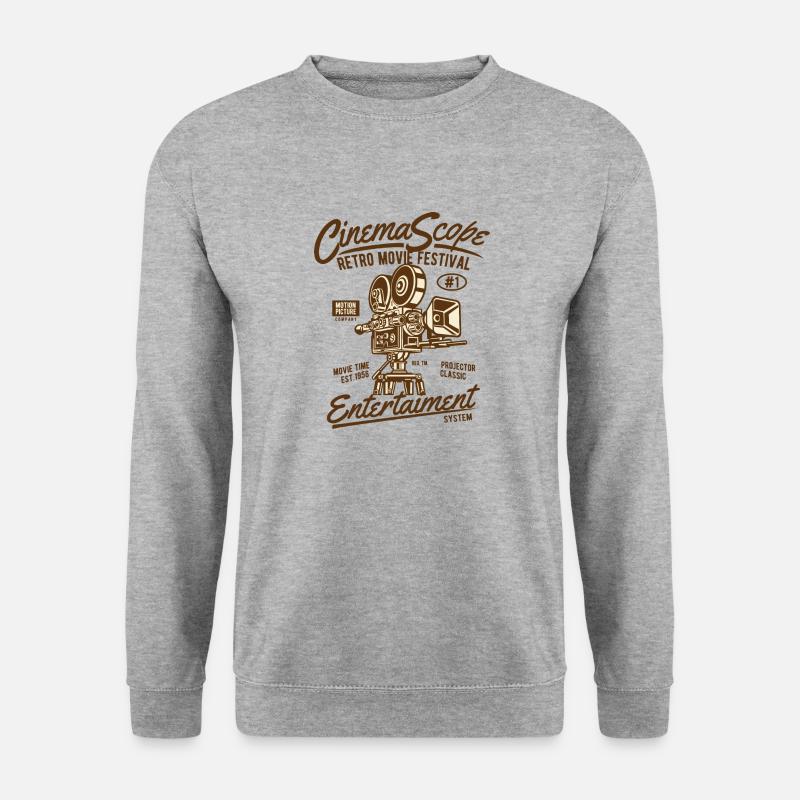 Kino - Unisex Pullover - Weißgrau meliert