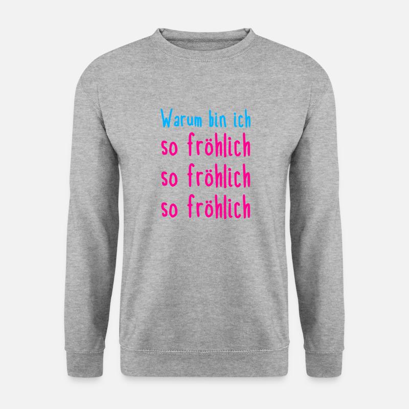 fröhlich - Unisex Pullover - Weißgrau meliert