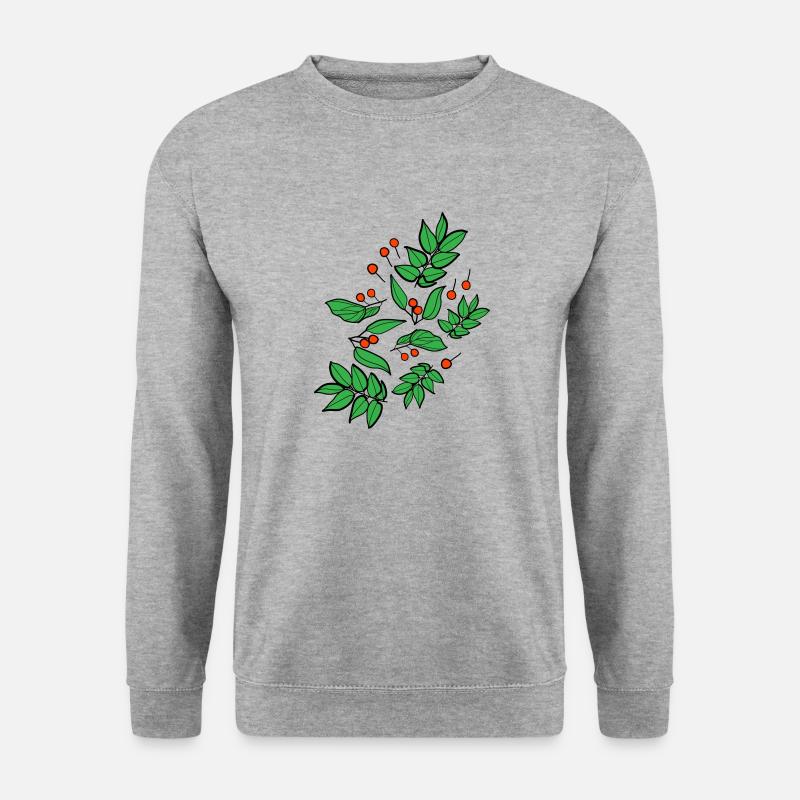 Beeren c3 - Unisex Pullover - Weißgrau meliert