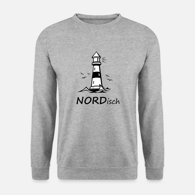 NORDisch - Unisex Pullover - Weißgrau meliert