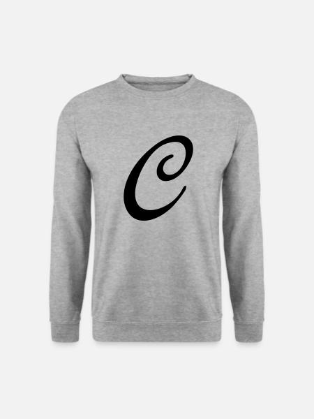 C - Unisex Pullover - Weißgrau meliert