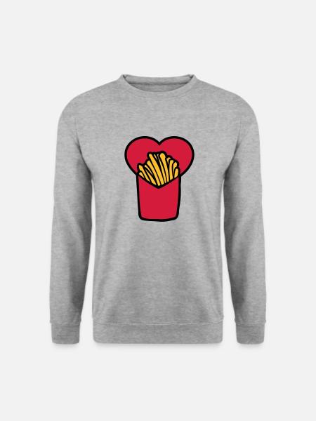 French Fries Love - Unisex Sweatshirt - salt & pepper