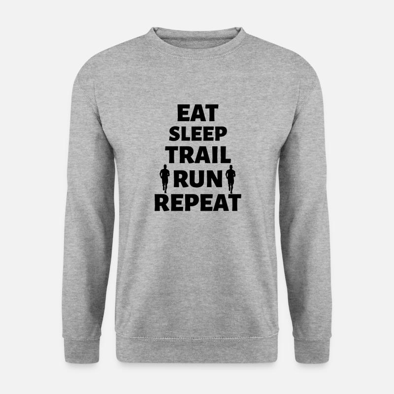 Marathon Running - Unisex Pullover - Weißgrau meliert
